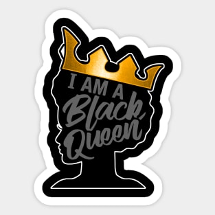 I Am A Black Queen Black Pride Design Sticker